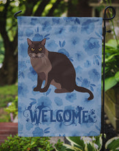 Load image into Gallery viewer, European Burmese Cat Welcome Garden Flag - Outdoor Decorative Yard Flag CK5033GF