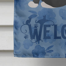 Load image into Gallery viewer, Foldex Exotic Fold #2 Cat Welcome Flag Canvas House Size CK5035CHF