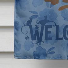 Load image into Gallery viewer, Havana Brown Cat Welcome Flag Canvas House Size CK5036CHF