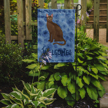 Load image into Gallery viewer, Havana Brown Cat Welcome Garden Flag - Outdoor Decorative Yard Flag CK5036GF