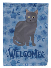 Load image into Gallery viewer, Nebelung Cat Welcome Flag Canvas House Size CK5043CHF