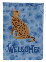 Load image into Gallery viewer, Ocicat #2 Cat Welcome Flag Canvas House Size CK5046CHF