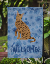 Load image into Gallery viewer, Ocicat #2 Cat Welcome Garden Flag - Outdoor Decorative Yard Flag CK5046GF
