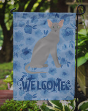 Load image into Gallery viewer, Oriental Shorthair Cat Welcome Garden Flag - Outdoor Decorative Yard Flag CK5049GF