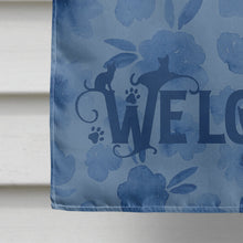 Load image into Gallery viewer, Pantherette Cat Welcome Flag Canvas House Size CK5050CHF