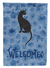 Load image into Gallery viewer, Pantherette Cat Welcome Flag Canvas House Size CK5050CHF