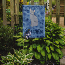 Load image into Gallery viewer, Russian Blue Cat Welcome Garden Flag - Outdoor Decorative Yard Flag CK5054GF