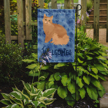 Load image into Gallery viewer, Selkirk Rex Cat Welcome Garden Flag - Outdoor Decorative Yard Flag CK5056GF