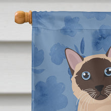 Load image into Gallery viewer, Siamese Traditional Cat Welcome Flag Canvas House Size CK5059CHF
