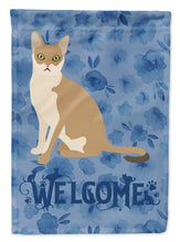 Load image into Gallery viewer, Singapura Cat Welcome Flag Canvas House Size CK5061CHF