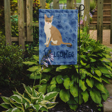 Load image into Gallery viewer, Singapura Cat Welcome Garden Flag - Outdoor Decorative Yard Flag CK5061GF