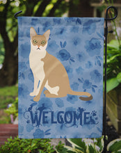 Load image into Gallery viewer, Singapura Cat Welcome Garden Flag - Outdoor Decorative Yard Flag CK5061GF