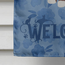 Load image into Gallery viewer, Snowshoe Cat Welcome Flag Canvas House Size CK5063CHF