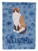 Load image into Gallery viewer, Snowshoe Cat Welcome Flag Canvas House Size CK5063CHF