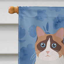 Load image into Gallery viewer, Snowshoe #2 Cat Welcome Flag Canvas House Size CK5064CHF