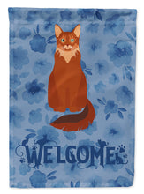 Load image into Gallery viewer, Somali Cat Welcome Garden Flag - Outdoor Decorative Yard Flag CK5065GF
