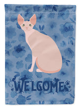 Load image into Gallery viewer, Sphynx #2 Cat Welcome Flag Canvas House Size CK5067CHF