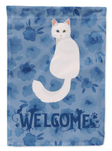 Load image into Gallery viewer, Turkish Angora Cat Welcome Garden Flag - Outdoor Decorative Yard Flag CK5073GF