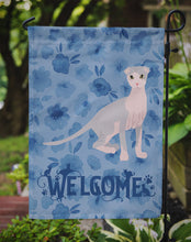 Load image into Gallery viewer, Ukrainian Levkoy Cat Welcome Garden Flag - Outdoor Decorative Yard Flag CK5075GF