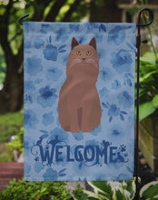 Load image into Gallery viewer, York Chocolate Cat Welcome Garden Flag - Outdoor Decorative Yard Flag CK5076GF