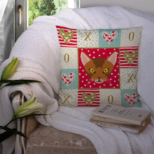 Load image into Gallery viewer, Abyssinian Cat Love Throw Pillow - 14x14 Decorative Pillow – Art for Your Home &amp; Patio CK5077PW1414