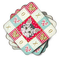 Load image into Gallery viewer, American Bobtail Cat Love Coasters - Set of 4 Lightweight Foam, Absorbent Drink Coasters  CK5079FC