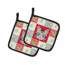 Load image into Gallery viewer, American Shorthair Cat Love Pot Holders - Set of 2 - Heat-Resistant Kitchen Essentials CK5082PTHD