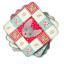 Load image into Gallery viewer, Bambino Cat Love Coasters - Set of 4 Lightweight Foam, Absorbent Drink Coasters  CK5088FC