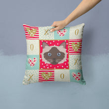 Load image into Gallery viewer, Birman Cat Love Throw Pillow - 14x14 Decorative Pillow – Art for Your Home &amp; Patio CK5090PW1414