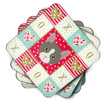 Load image into Gallery viewer, Brazilian Shorthair Cat Love Coasters - Set of 4 Lightweight Foam, Absorbent Drink Coasters  CK5092FC