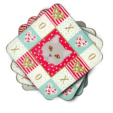 Load image into Gallery viewer, Brazilian Semi Longhair Cat Love Coasters - Set of 4 Lightweight Foam, Absorbent Drink Coasters  CK5094FC