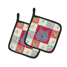 Load image into Gallery viewer, British Shorthair Cat Love Pot Holders - Set of 2 - Heat-Resistant Kitchen Essentials CK5095PTHD