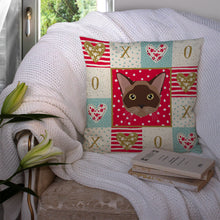 Load image into Gallery viewer, Burmese Cat Love Throw Pillow - 14x14 Decorative Pillow – Art for Your Home &amp; Patio CK5096PW1414