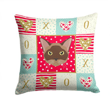 Load image into Gallery viewer, Burmese Cat Love Throw Pillow - 14x14 Decorative Pillow – Art for Your Home &amp; Patio CK5096PW1414