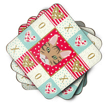 Load image into Gallery viewer, California Spangled Cat Love Coasters - Set of 4 Lightweight Foam, Absorbent Drink Coasters  CK5098FC