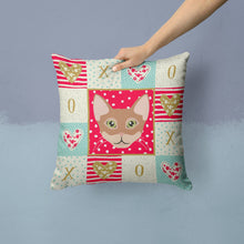 Load image into Gallery viewer, Chausie Cat Love Throw Pillow - 14x14 Decorative Pillow – Art for Your Home &amp; Patio CK5101PW1414