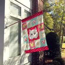 Load image into Gallery viewer, Chinchilla Persian Longhair Cat Flag Canvas House Size CK5103CHF