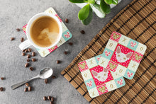 Load image into Gallery viewer, Devon Rex Cat Love Coasters - Set of 4 Lightweight Foam, Absorbent Drink Coasters  CK5110FC
