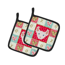 Load image into Gallery viewer, Dwelf Cat Love Pot Holders - Set of 2 - Heat-Resistant Kitchen Essentials CK5113PTHD