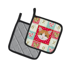 Load image into Gallery viewer, European Shorthair Cat Love Pot Holders - Set of 2 - Heat-Resistant Kitchen Essentials CK5116PTHD