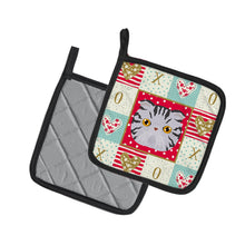 Load image into Gallery viewer, Foldex Exotic Fold Cat Love Pot Holders - Set of 2 - Heat-Resistant Kitchen Essentials CK5118PTHD
