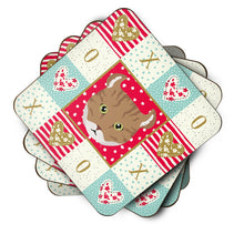 Load image into Gallery viewer, Highlander Lynx Cat Love Coasters - Set of 4 Lightweight Foam, Absorbent Drink Coasters  CK5121FC