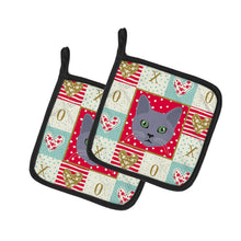 Load image into Gallery viewer, Korat Cat Love Pot Holders - Set of 2 - Heat-Resistant Kitchen Essentials CK5124PTHD