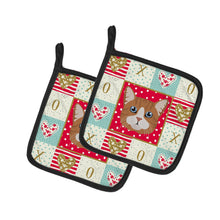 Load image into Gallery viewer, Manx Cat Love Pot Holders - Set of 2 - Heat-Resistant Kitchen Essentials CK5132PTHD