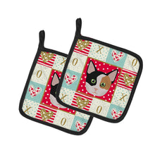Load image into Gallery viewer, Munchkin Cat Love Pot Holders - Set of 2 - Heat-Resistant Kitchen Essentials CK5134PTHD