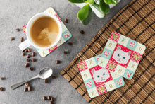 Load image into Gallery viewer, Napoleon Cat Love Coasters - Set of 4 Lightweight Foam, Absorbent Drink Coasters  CK5135FC