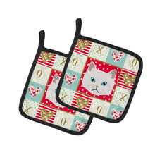 Load image into Gallery viewer, Napoleon Cat Love Pot Holders - Set of 2 - Heat-Resistant Kitchen Essentials CK5135PTHD