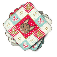 Load image into Gallery viewer, Pixie Bob Cat Love Coasters - Set of 4 Lightweight Foam, Absorbent Drink Coasters  CK5149FC
