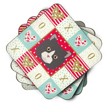 Load image into Gallery viewer, Poodle Cat Love Coasters - Set of 4 Lightweight Foam, Absorbent Drink Coasters  CK5150FC