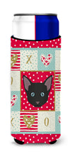 Load image into Gallery viewer, Russian White Black Cat   Hugger for slim cans CK5155MUK